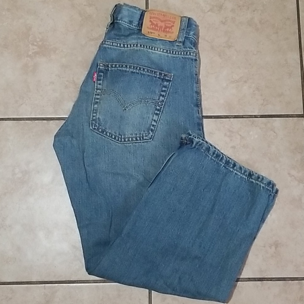 Levi's Jeans Boys 550 Relaxed Size 8 Husky W28 L23